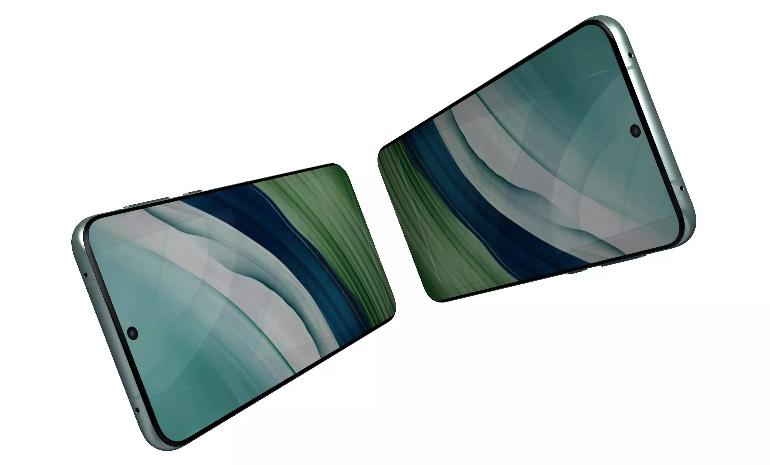 Huawei Mate 60 Green High Poly 3D model_2