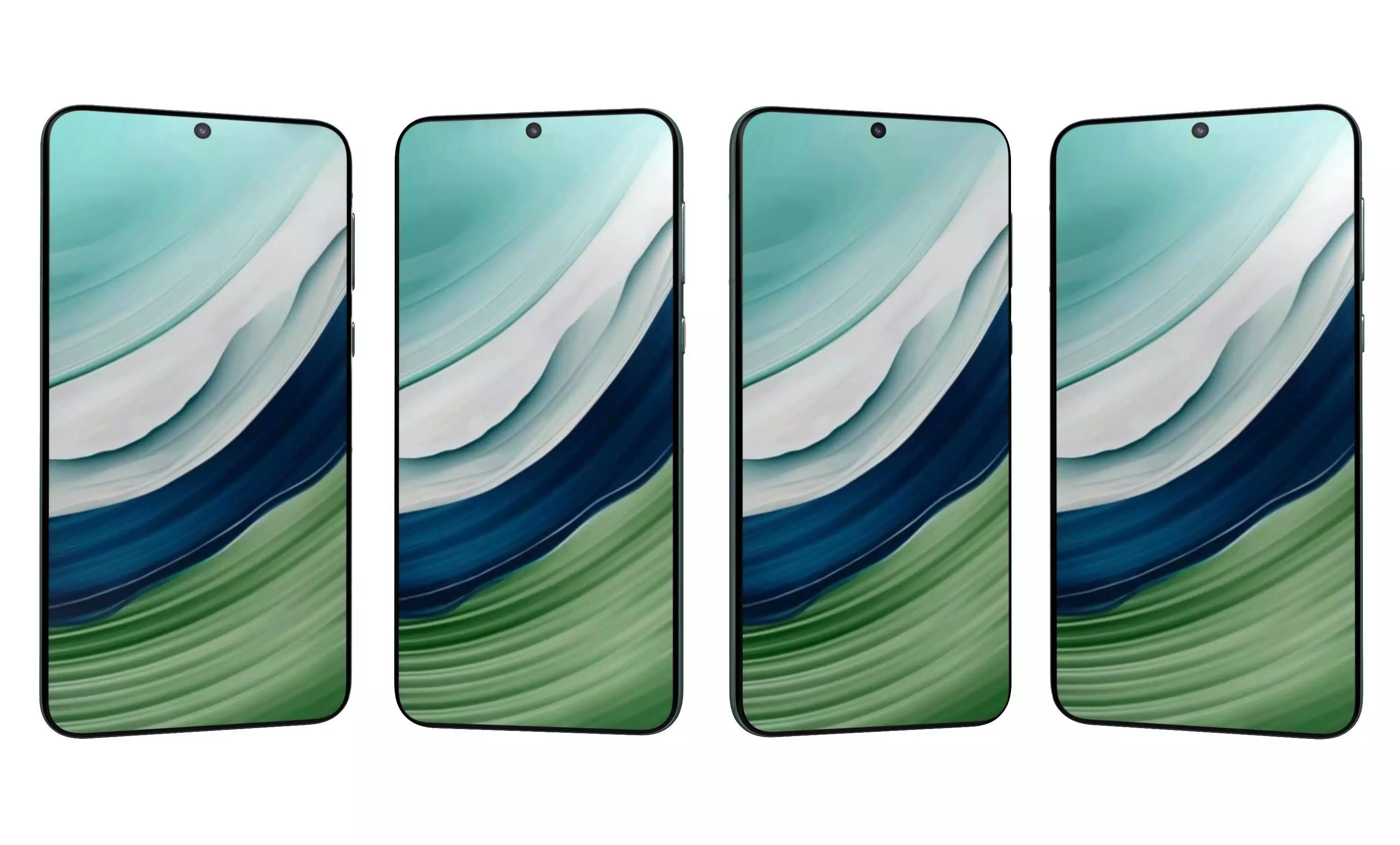 Huawei Mate 60 Green High Poly 3D model_20