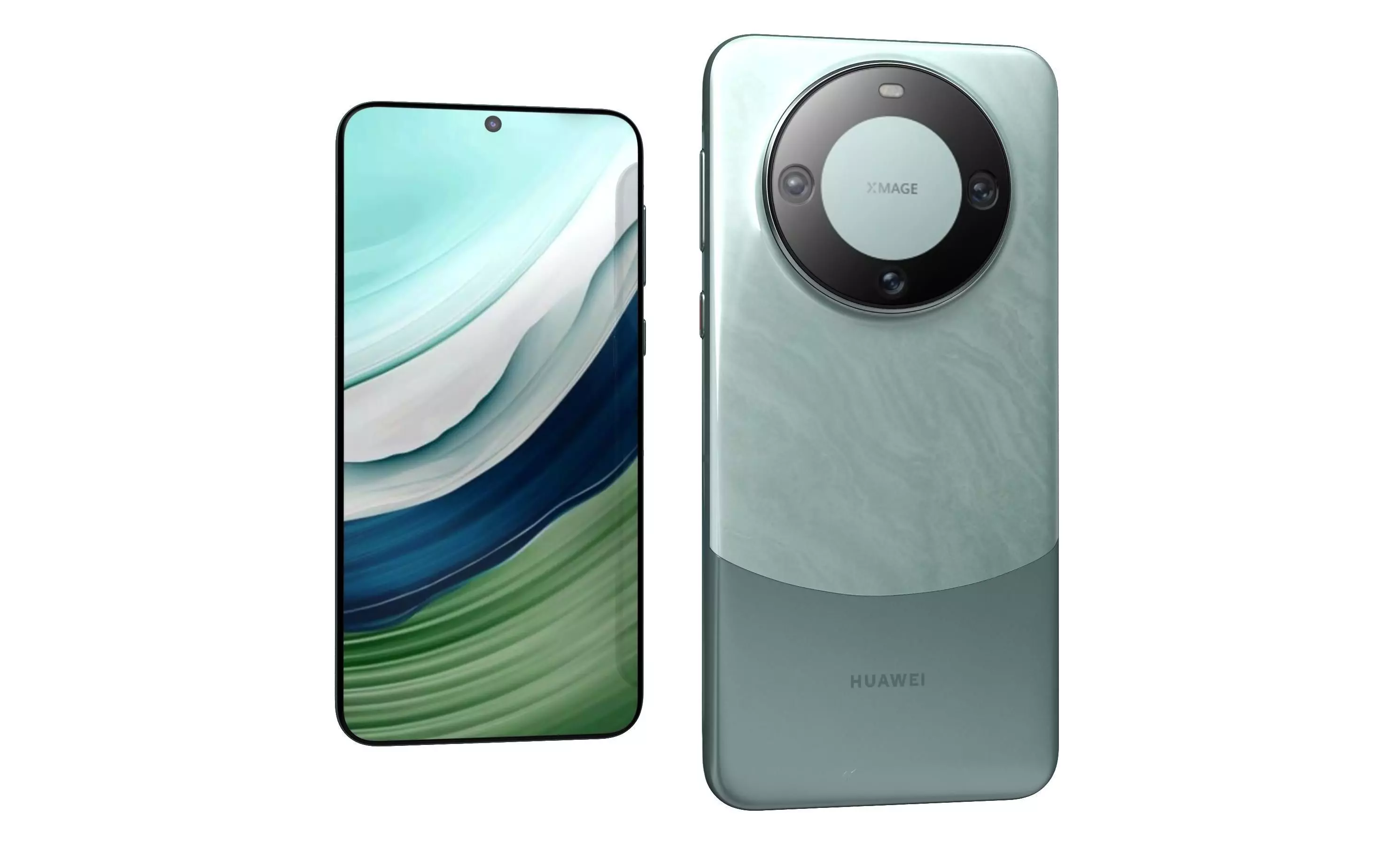 Huawei Mate 60 Green High Poly 3D model_3