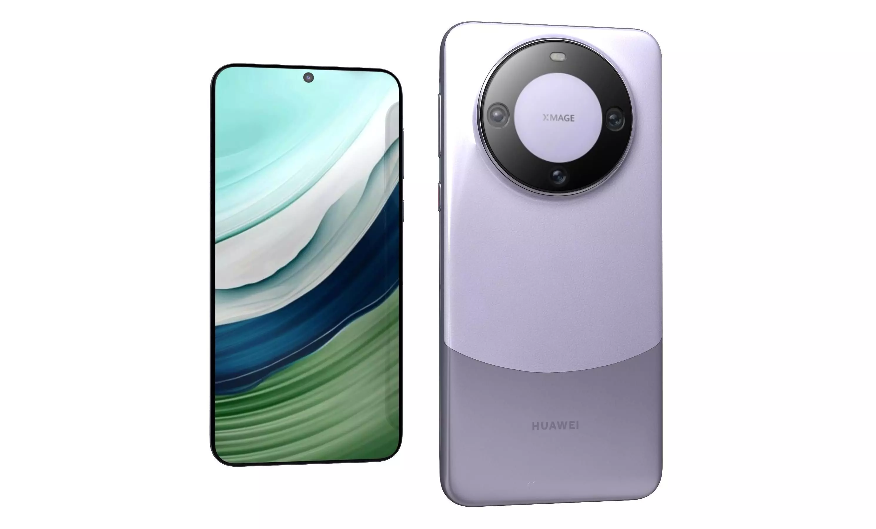 Huawei Mate 60 Purple High Poly 3D model_13