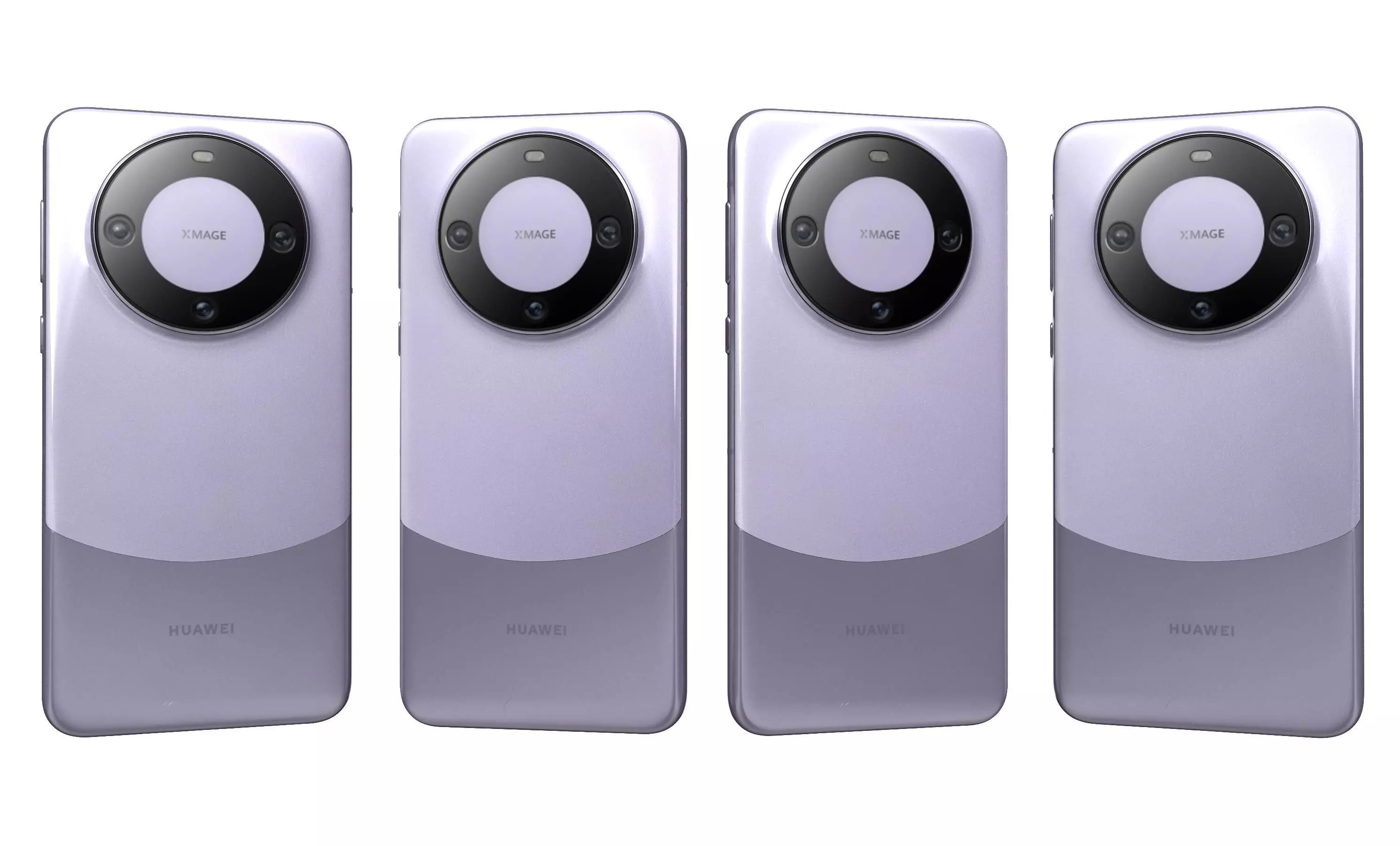 Huawei Mate 60 Purple High Poly 3D model_4