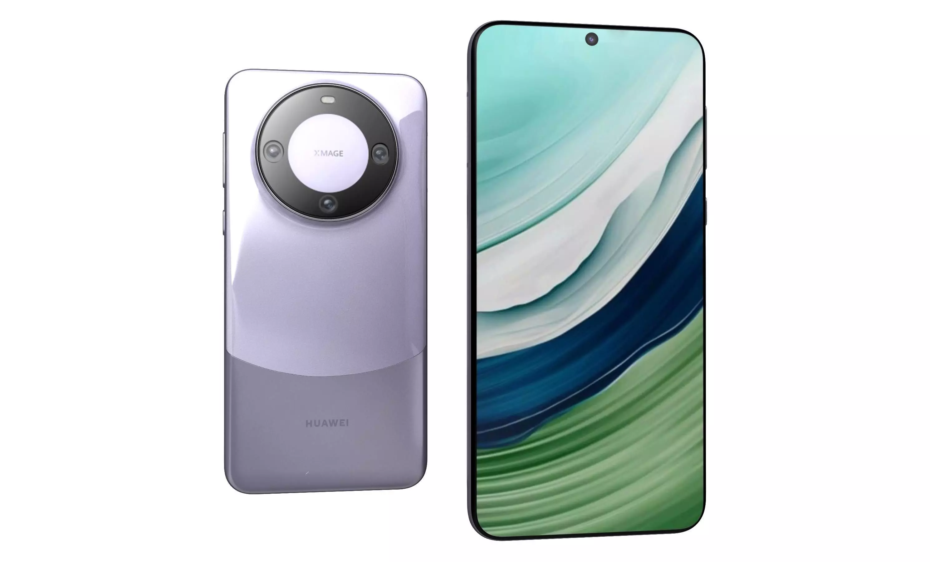 Huawei Mate 60 Purple High Poly 3D model_9