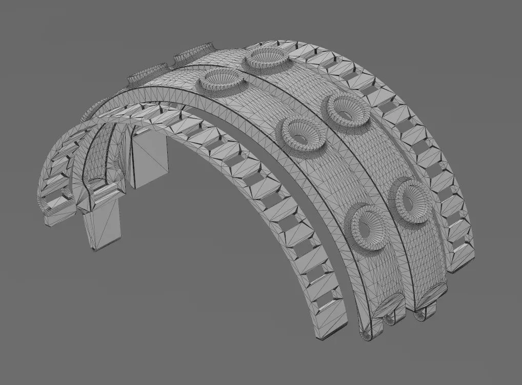 Bezel set diamond rounded flexture clasp bracelet with covers 3D print model_15