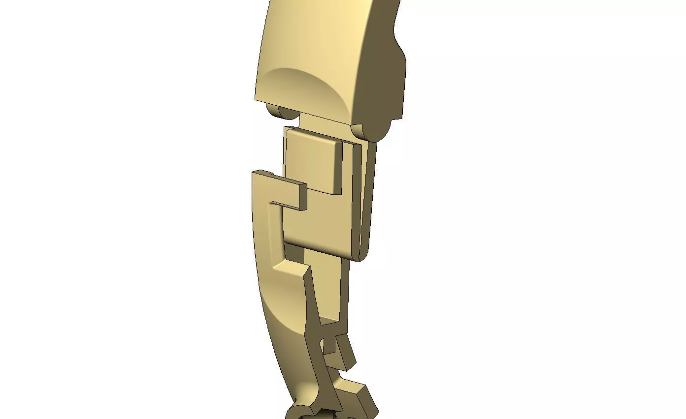 Bezel set diamond rounded flexture clasp bracelet with covers 3D print model_6