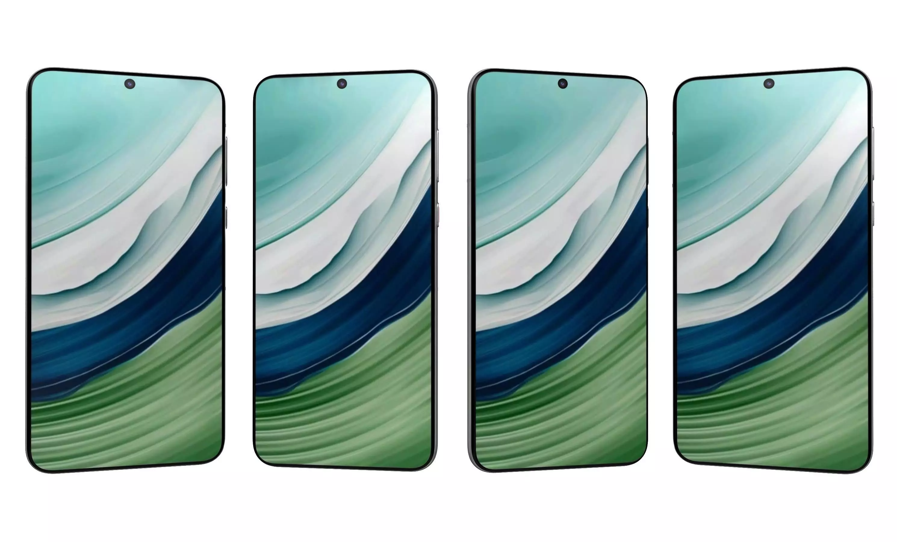 Huawei Mate 60 White High Poly 3D model_9