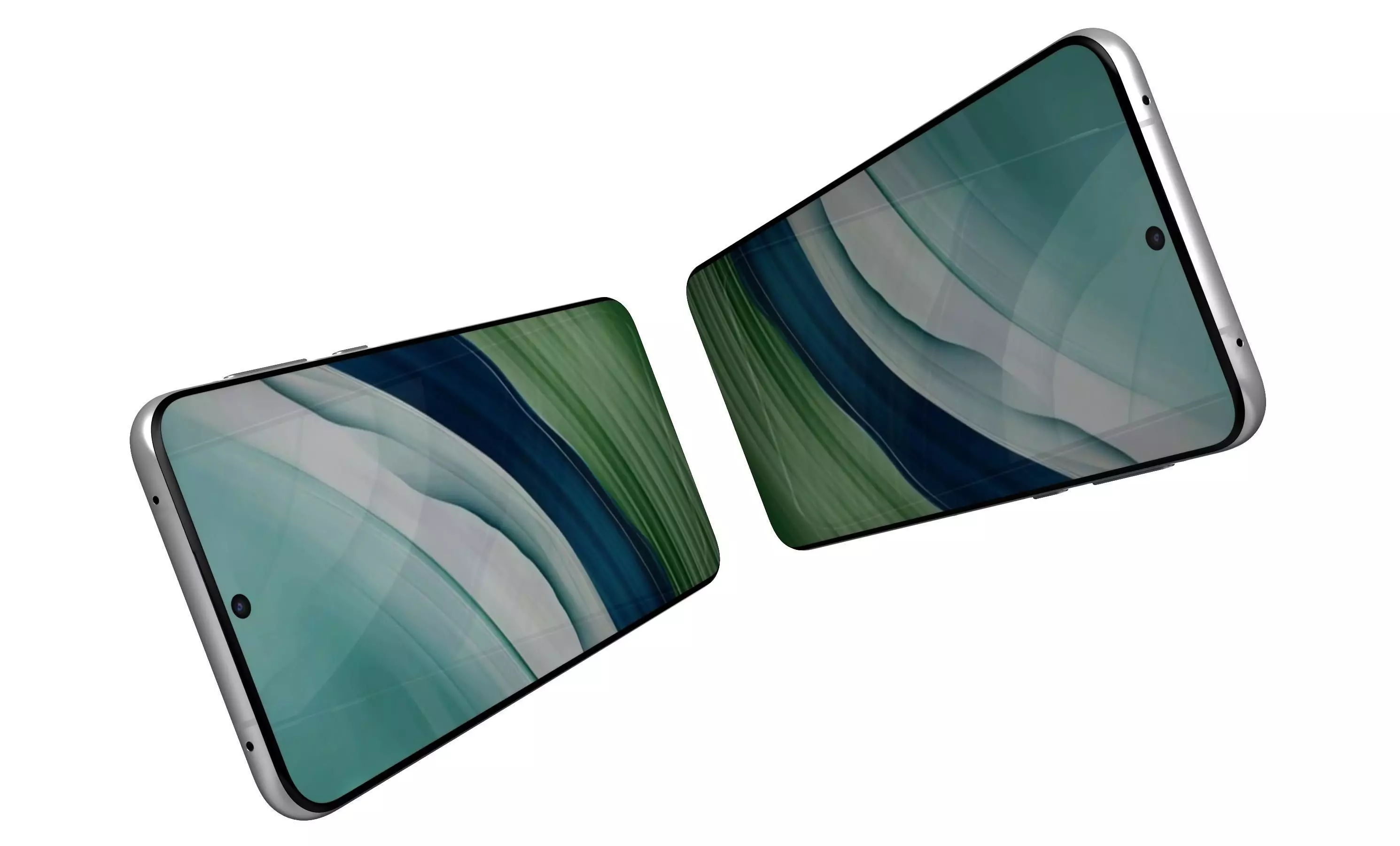 Huawei Mate 60 White High Poly 3D model_2