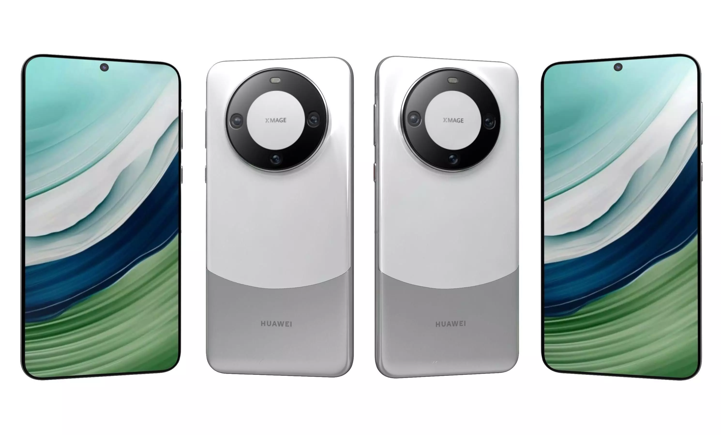 Huawei Mate 60 White High Poly 3D model_20