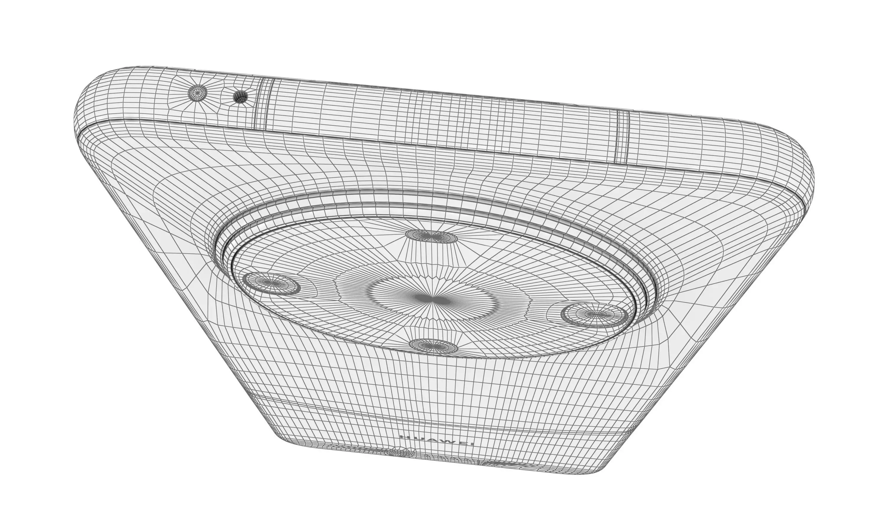 Huawei Mate 60 White High Poly 3D model_13