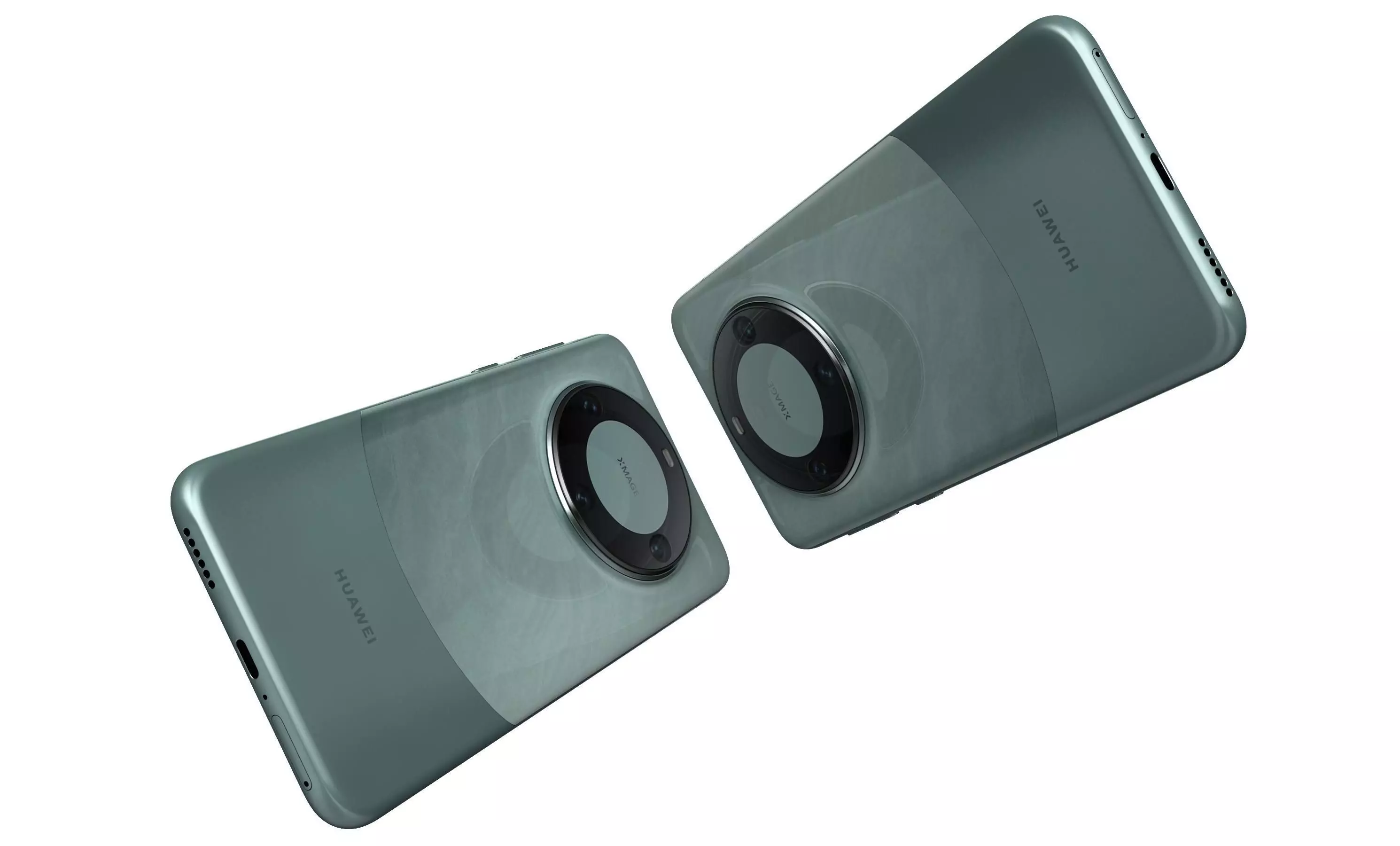 Huawei Mate 60 Pro Green High Poly 3D model_4