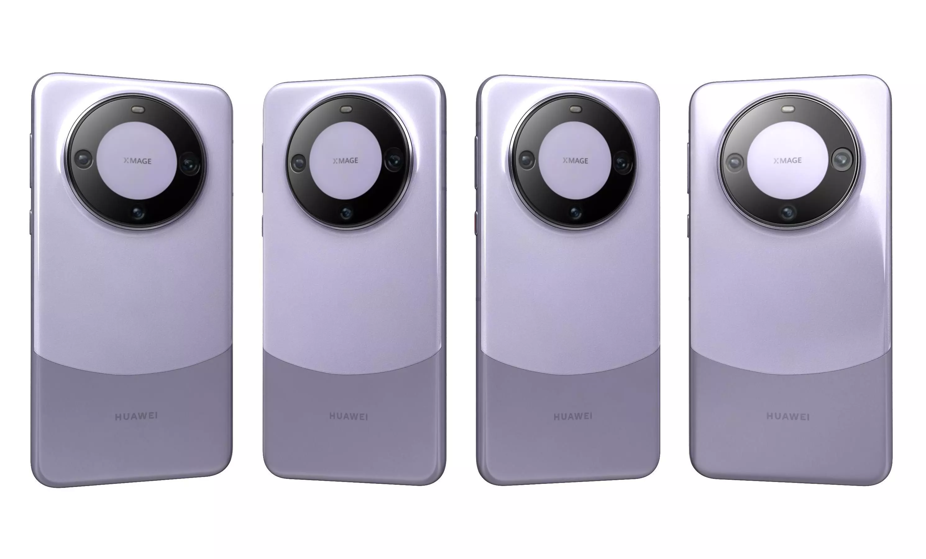 Huawei Mate 60 Pro Purple High Poly 3D model_24