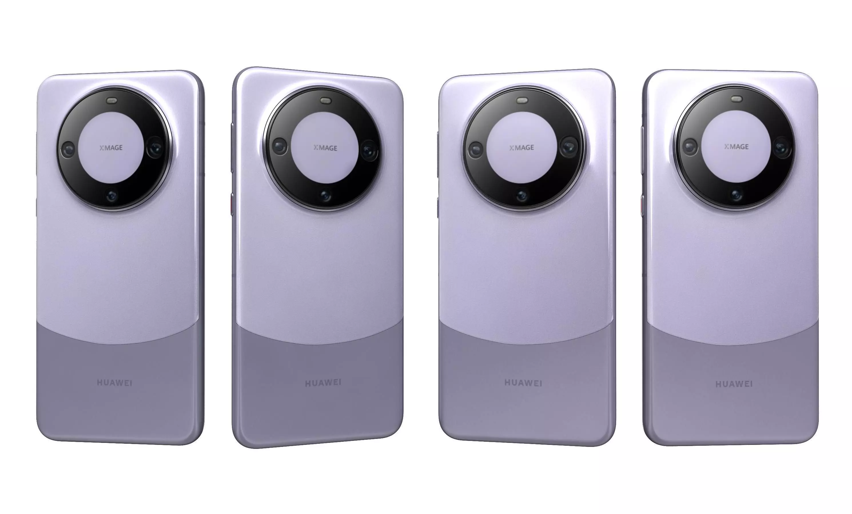 Huawei Mate 60 Pro Purple High Poly 3D model_26