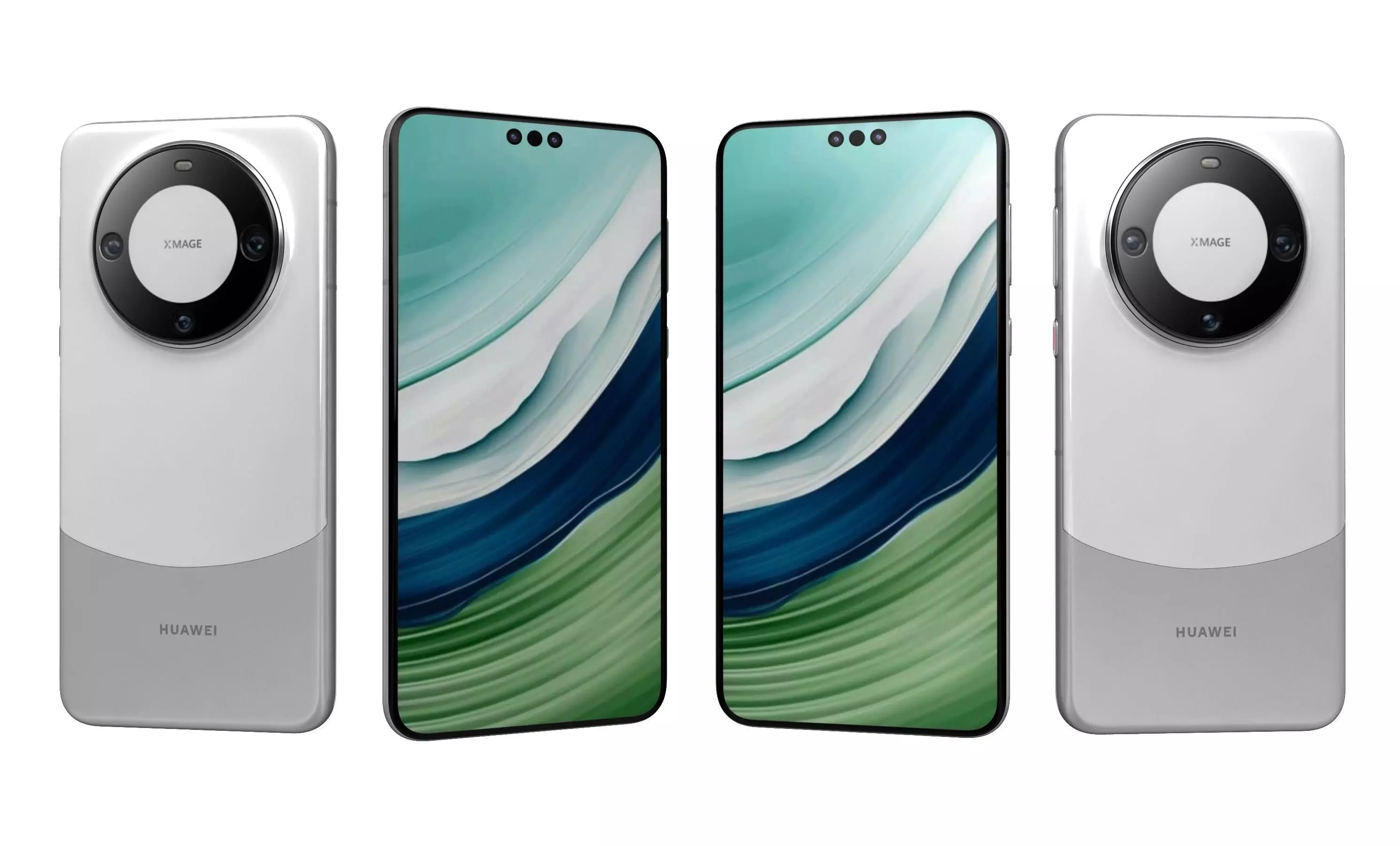 Huawei Mate 60 Pro White High Poly 3D model_27