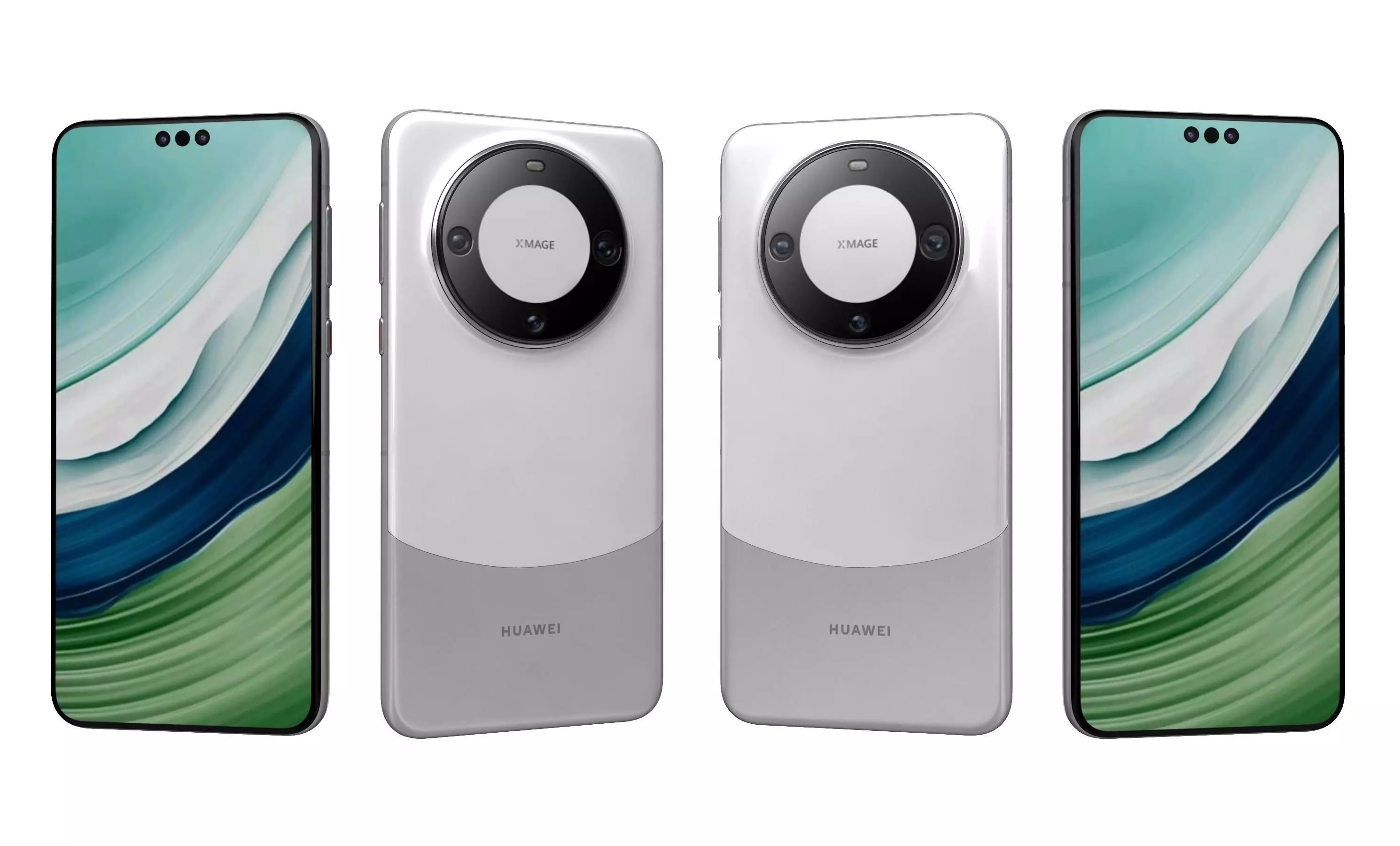 Huawei Mate 60 Pro White High Poly 3D model_25