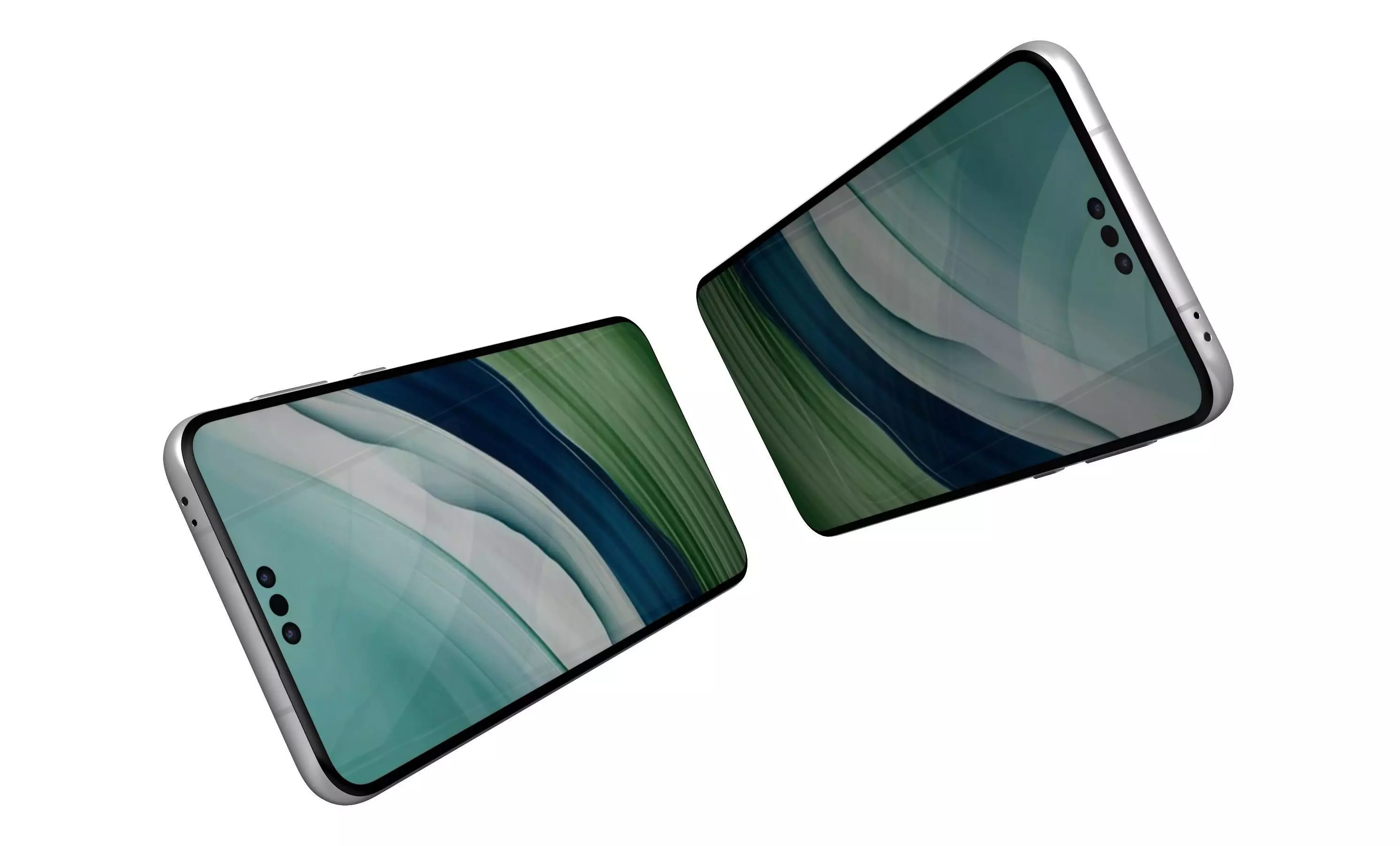 Huawei Mate 60 Pro White High Poly 3D model_3