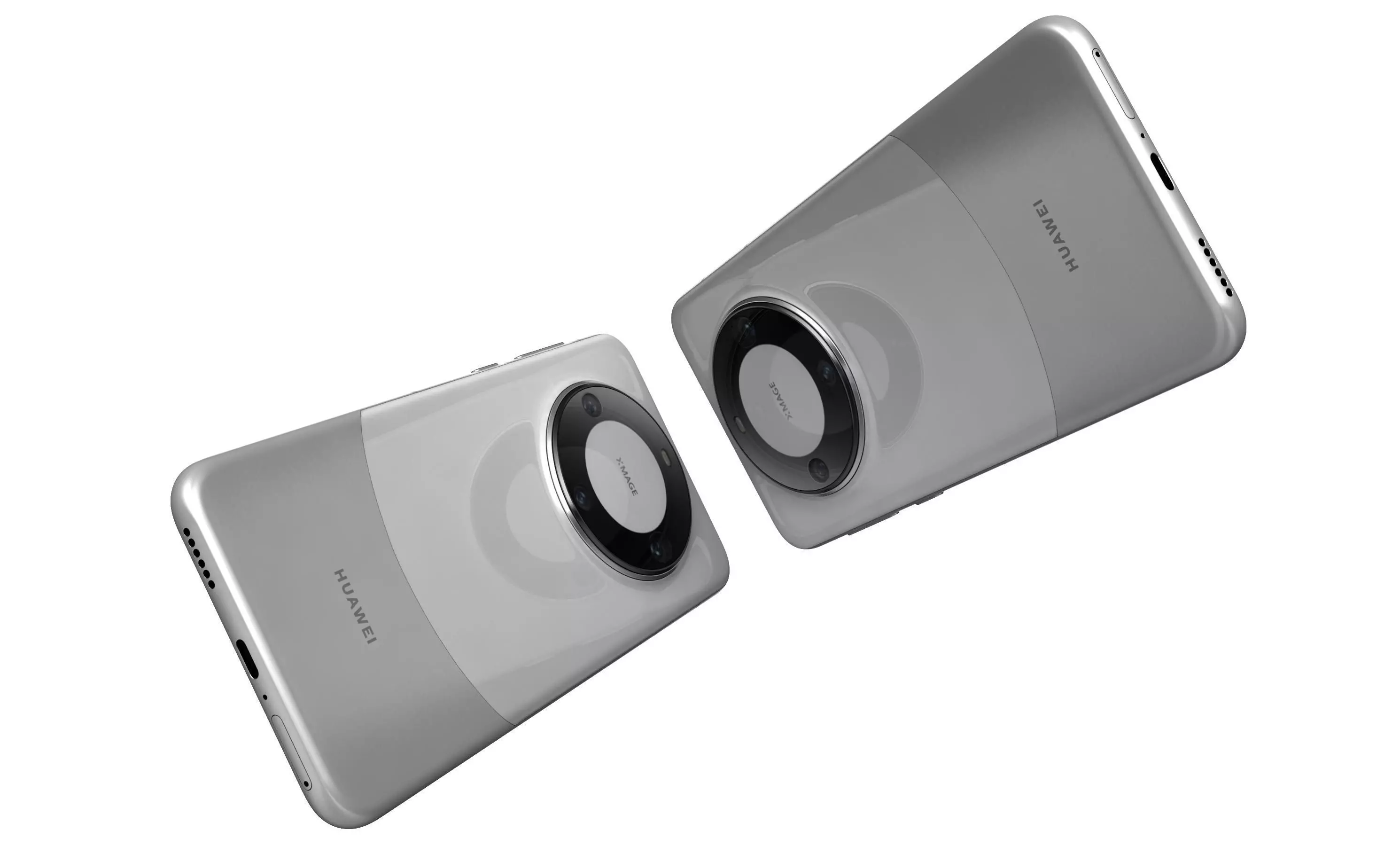 Huawei Mate 60 Pro White High Poly 3D model_4