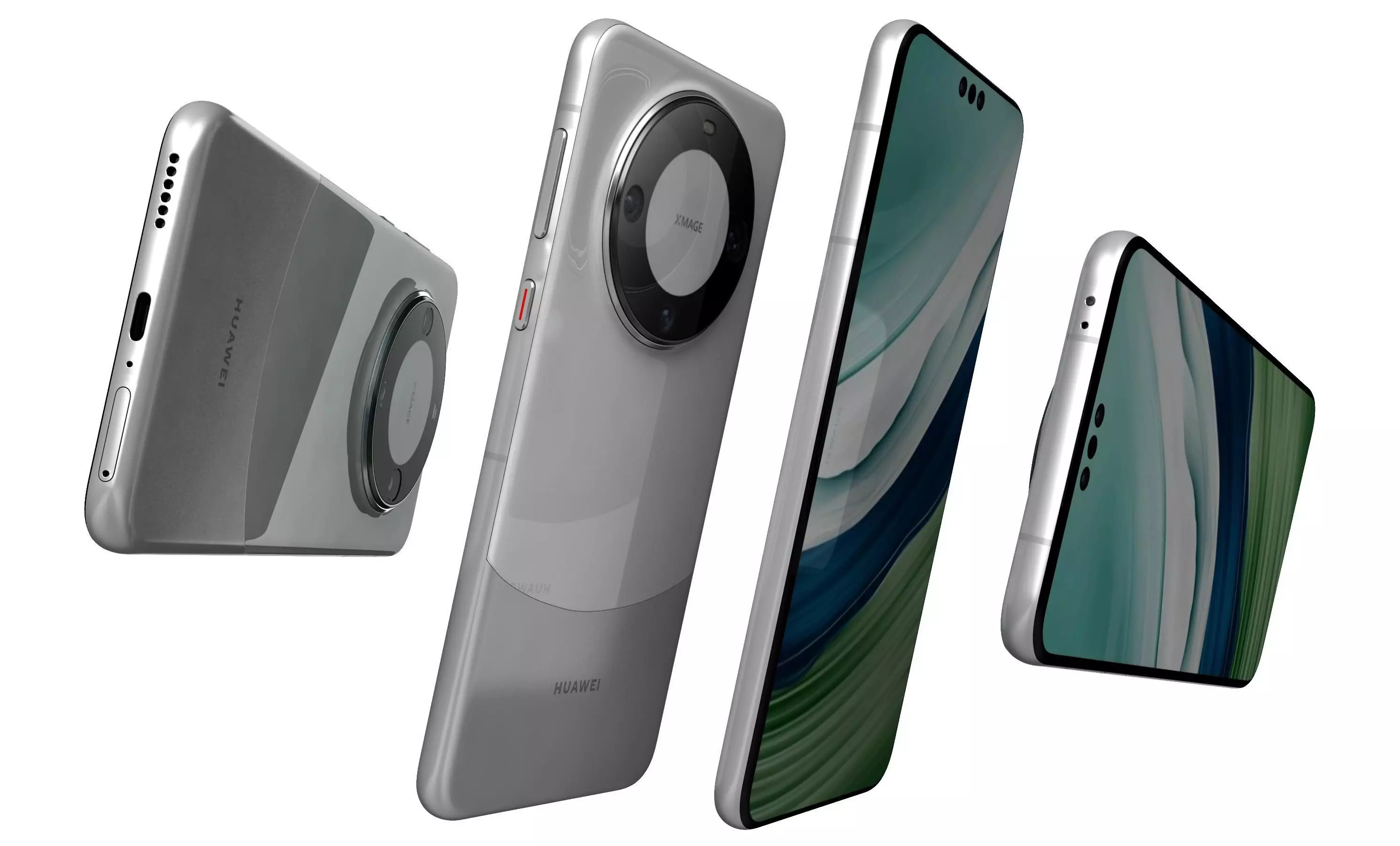 Huawei Mate 60 Pro White High Poly 3D model_5