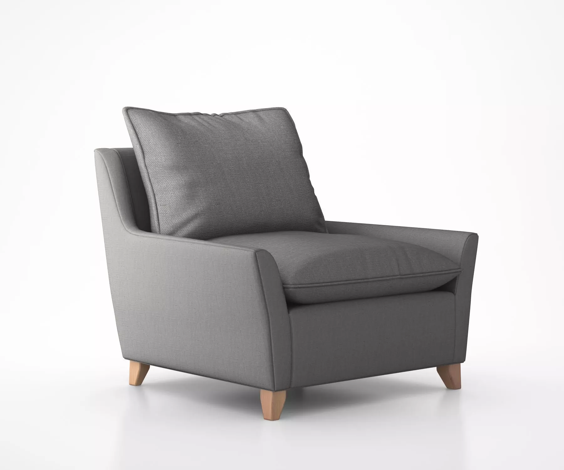 Bliss Down-Filled Chair-and-a-Half by West Elm 3D model_0