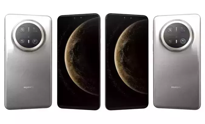 Huawei Mate 70 Pro Plus Gold and Silver Brocade High Poly