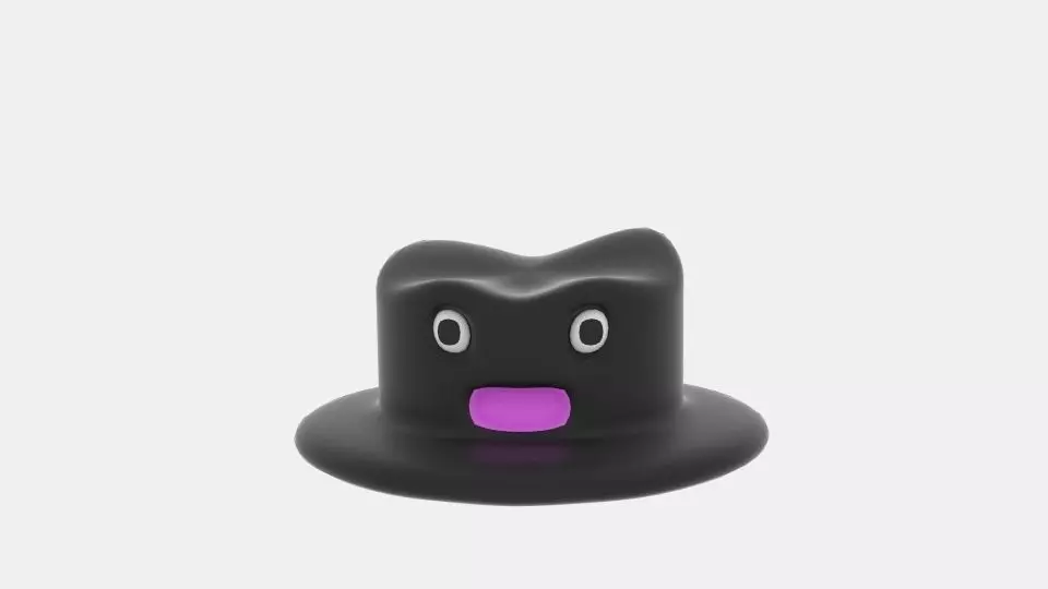 Cartoon Hat Low-poly 3D model