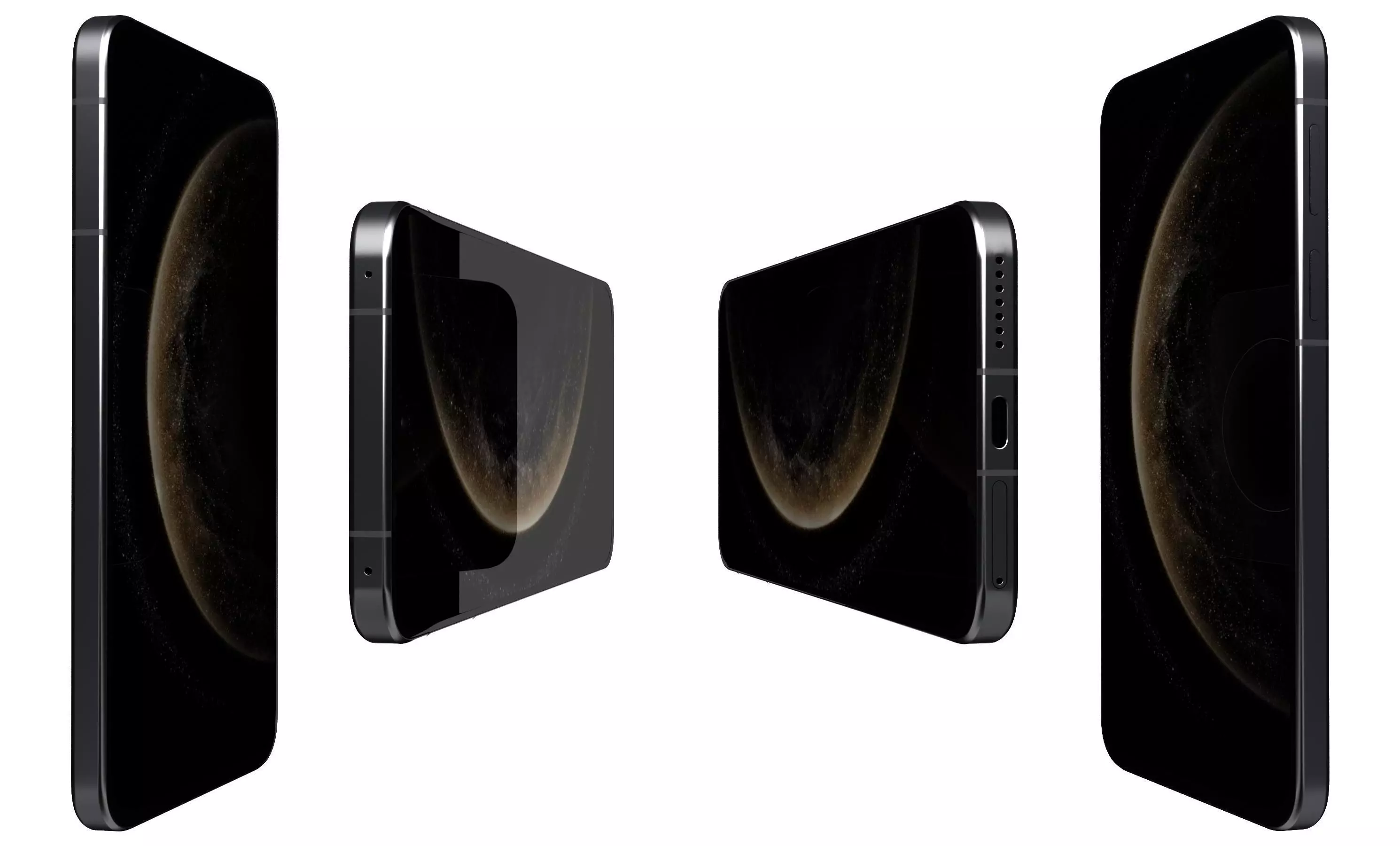 Huawei Mate 70 Obsidian Black High Poly 3D model_2