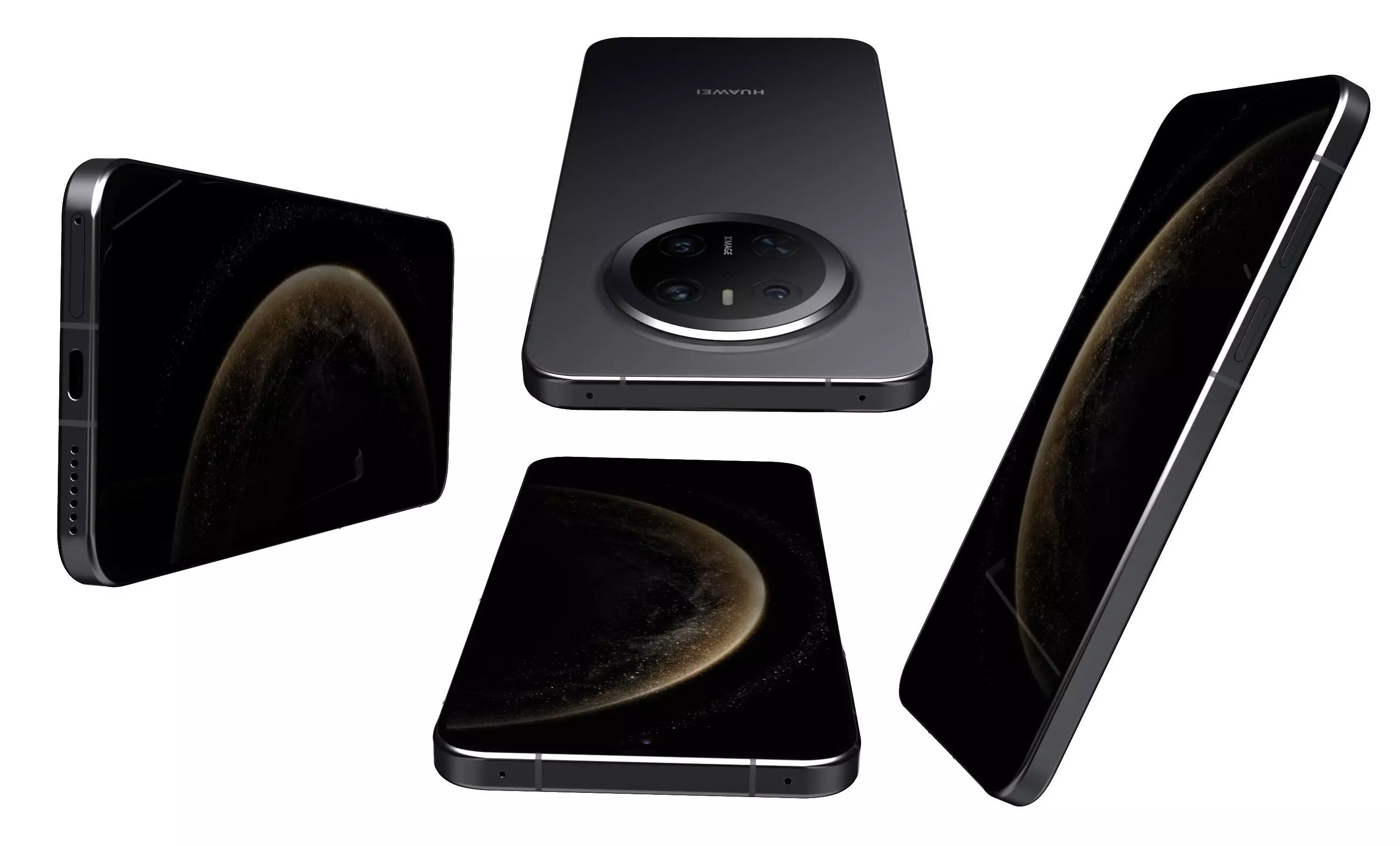 Huawei Mate 70 Obsidian Black High Poly 3D model_7