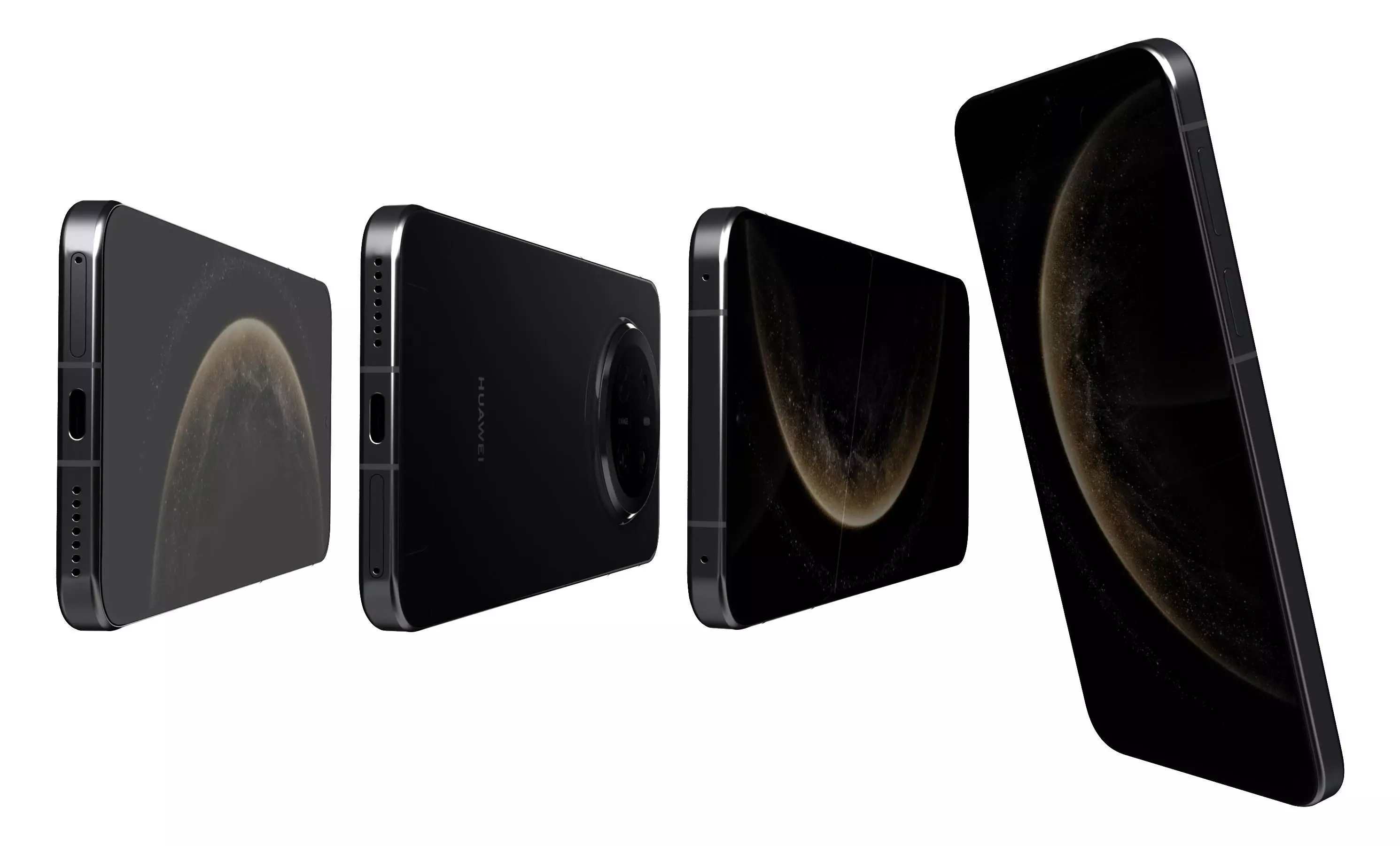 Huawei Mate 70 Obsidian Black High Poly 3D model_6