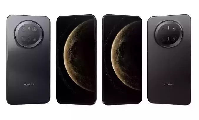 Huawei Mate 70 Obsidian Black High Poly 3D model Huawei Mate 70 Obsidian Black High Poly 3D model