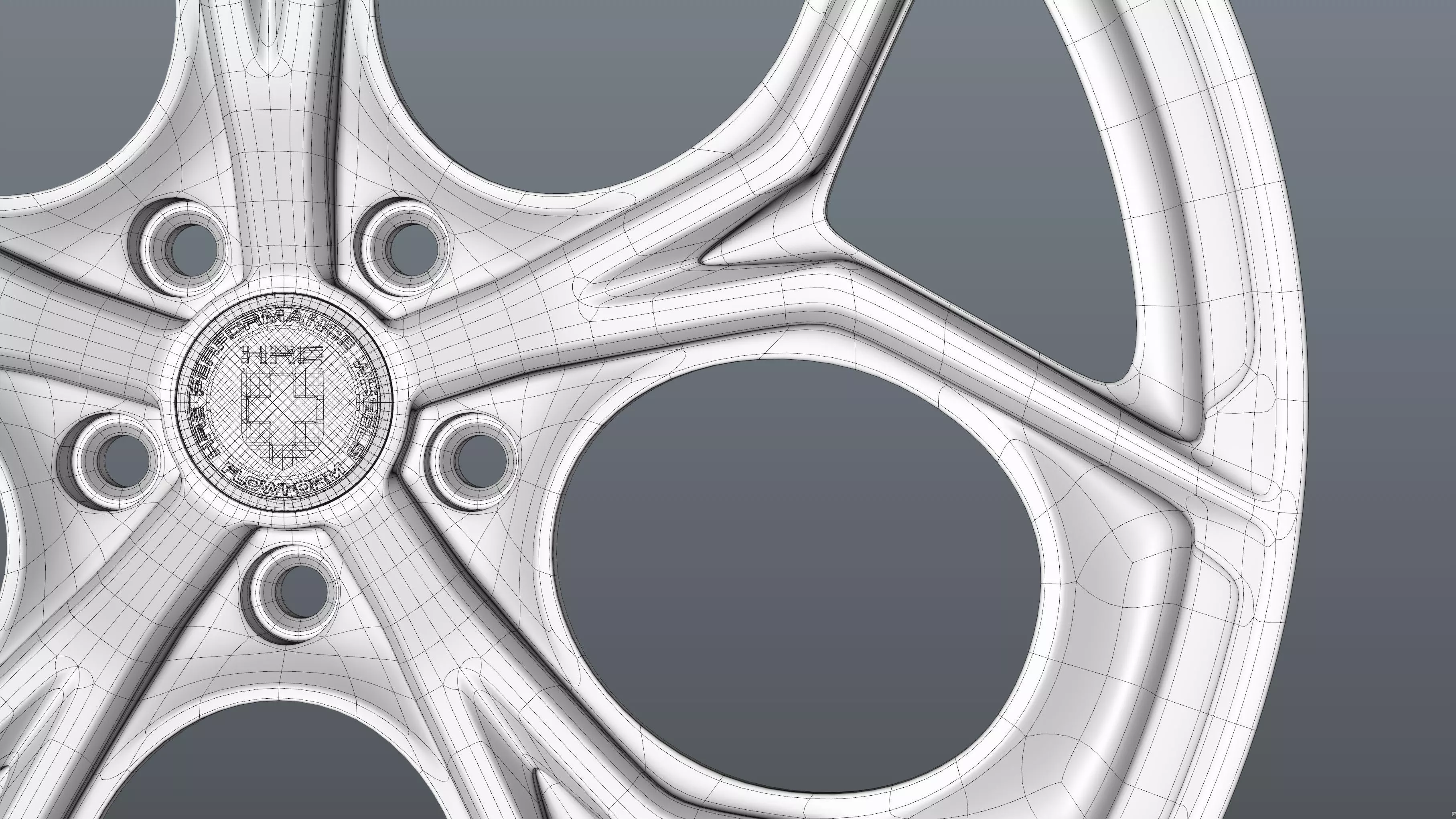 HRE P111SC car rim Low-poly 3D model_32