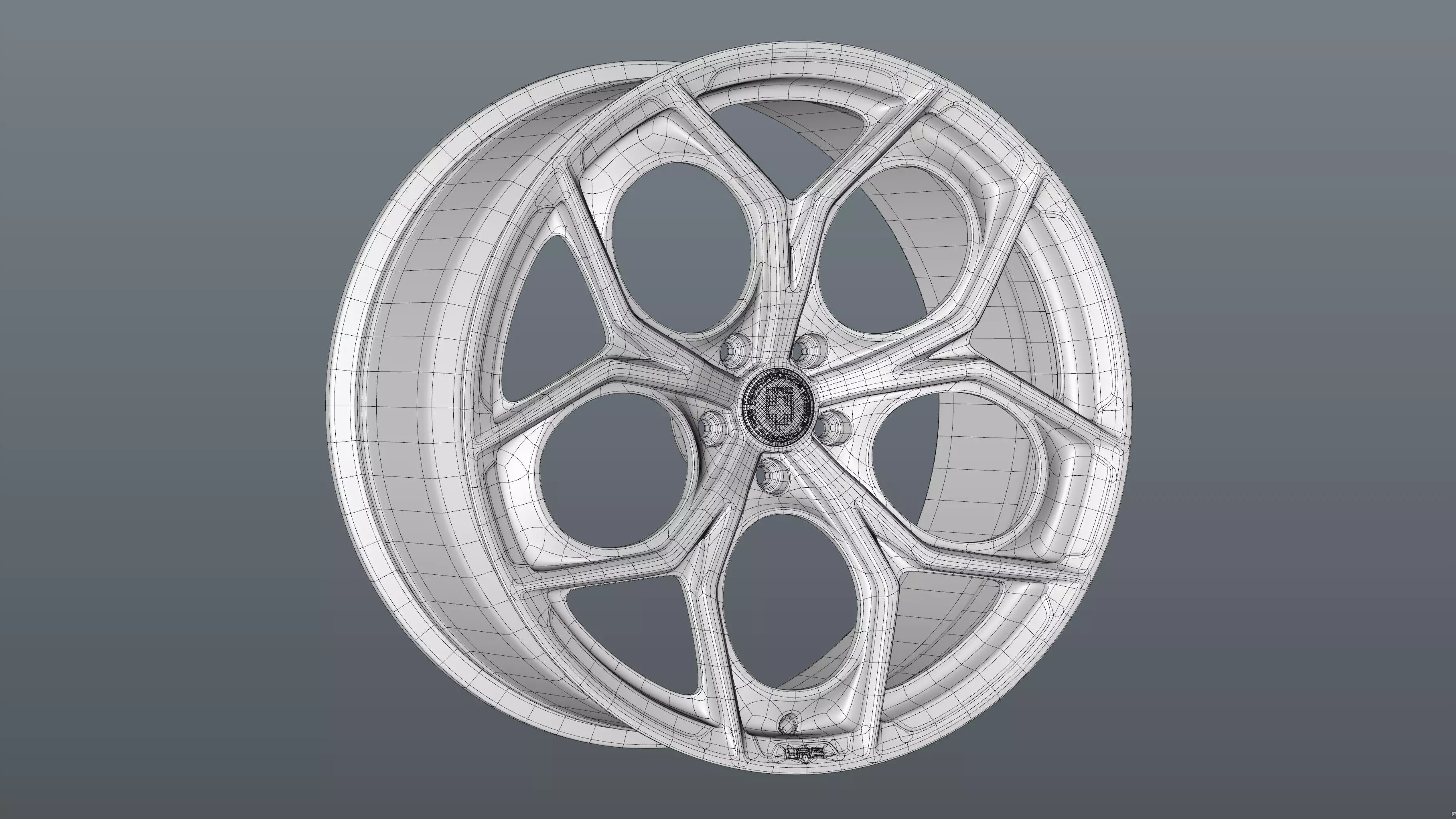 HRE P111SC car rim Low-poly 3D model_22