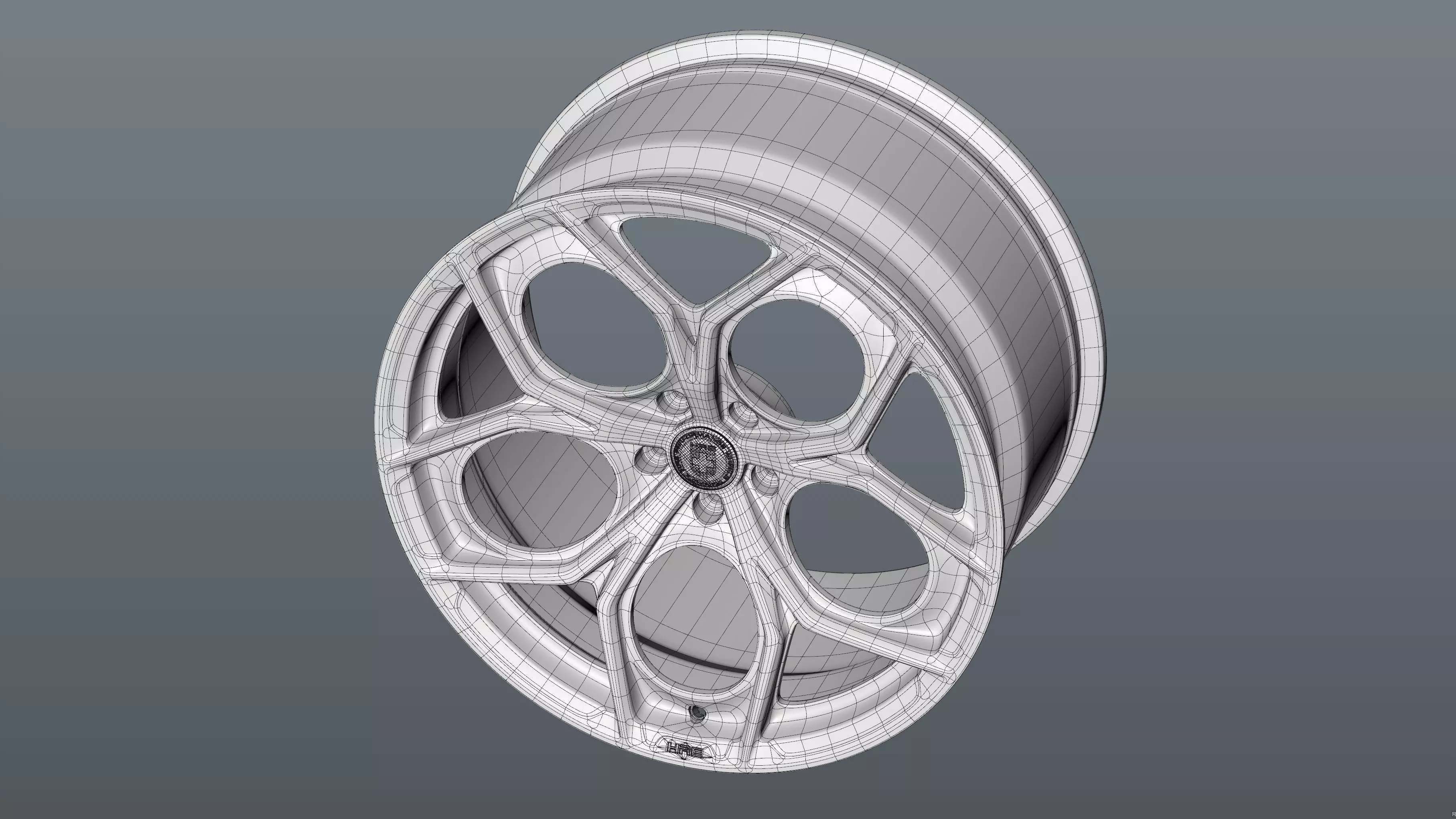 HRE P111SC car rim Low-poly 3D model_24