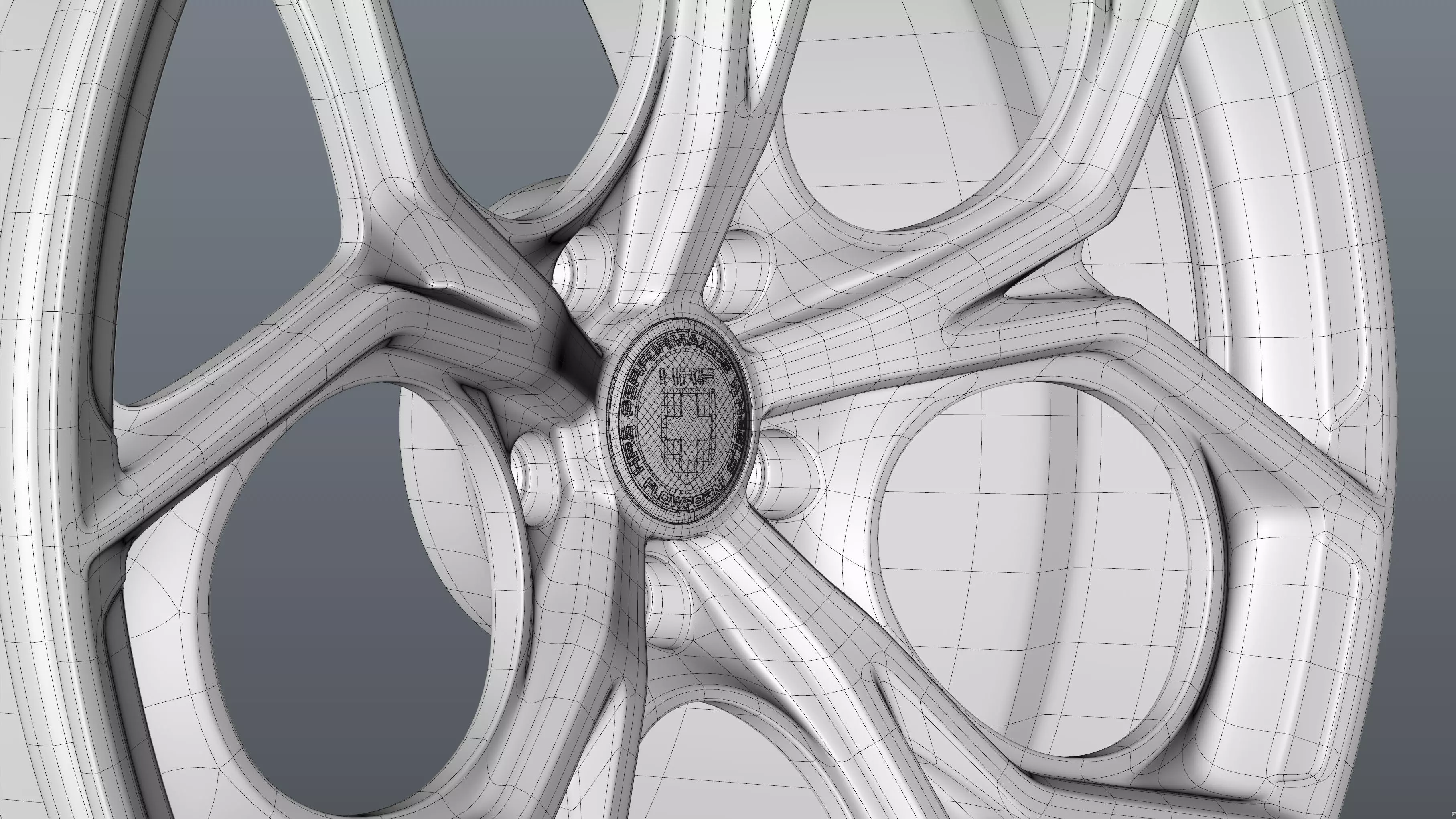 HRE P111SC car rim Low-poly 3D model_30