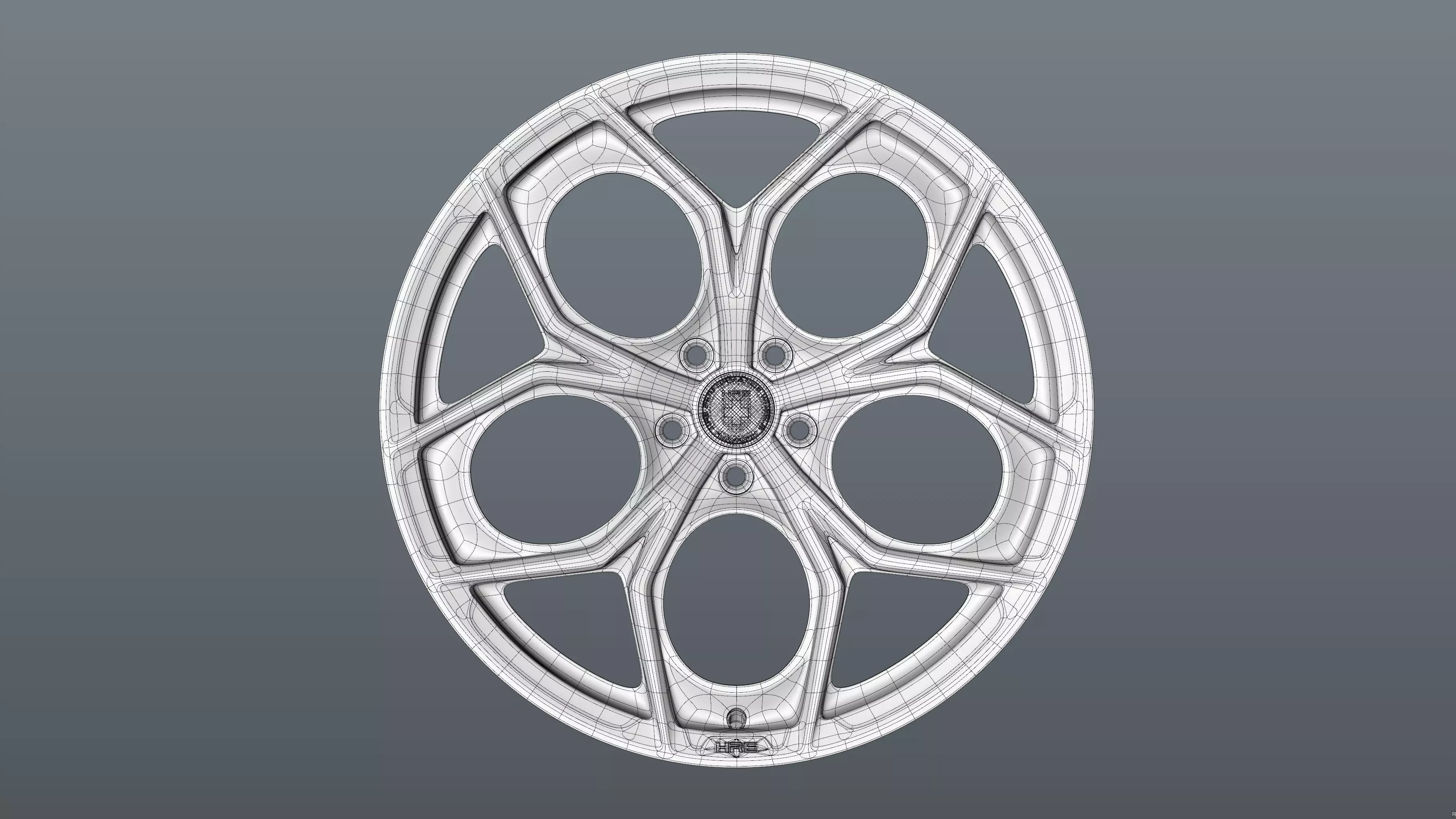 HRE P111SC car rim Low-poly 3D model_23