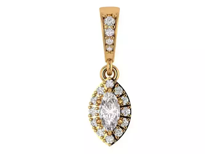 Marquise Solitaire Pendant