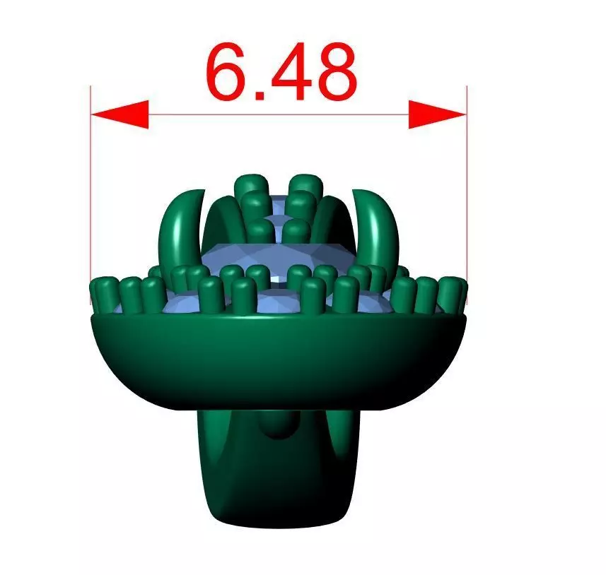 Oval Solitaire Pendant 3D print model_13