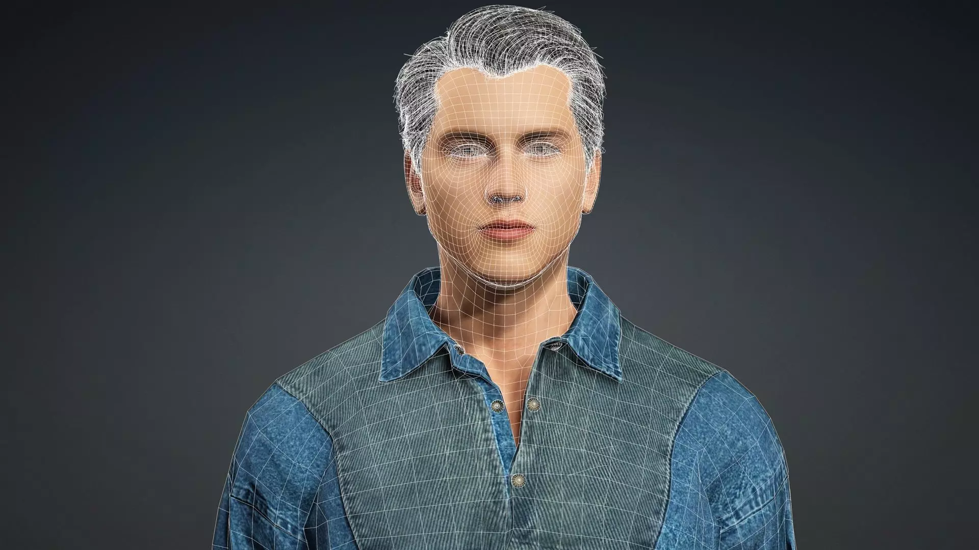 model of a realistic man 3D model_17