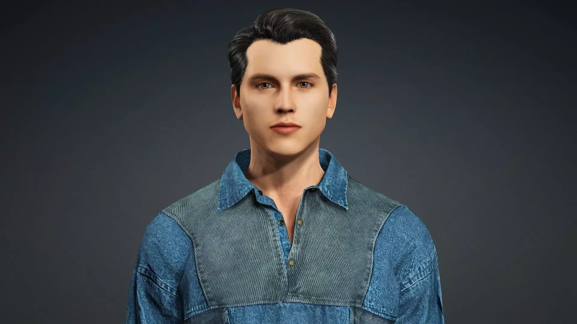 model of a realistic man 3D model_7