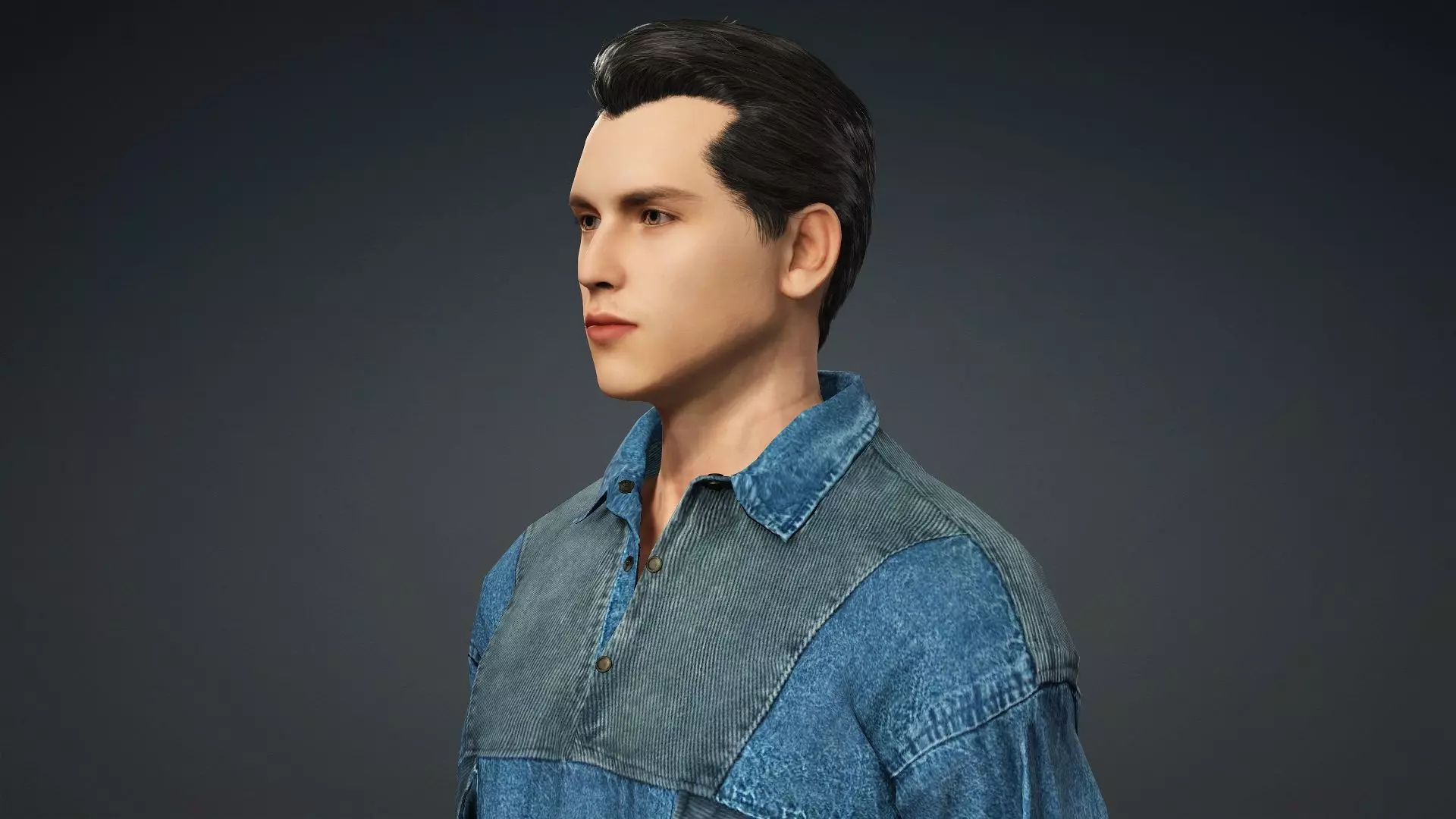 model of a realistic man 3D model_8