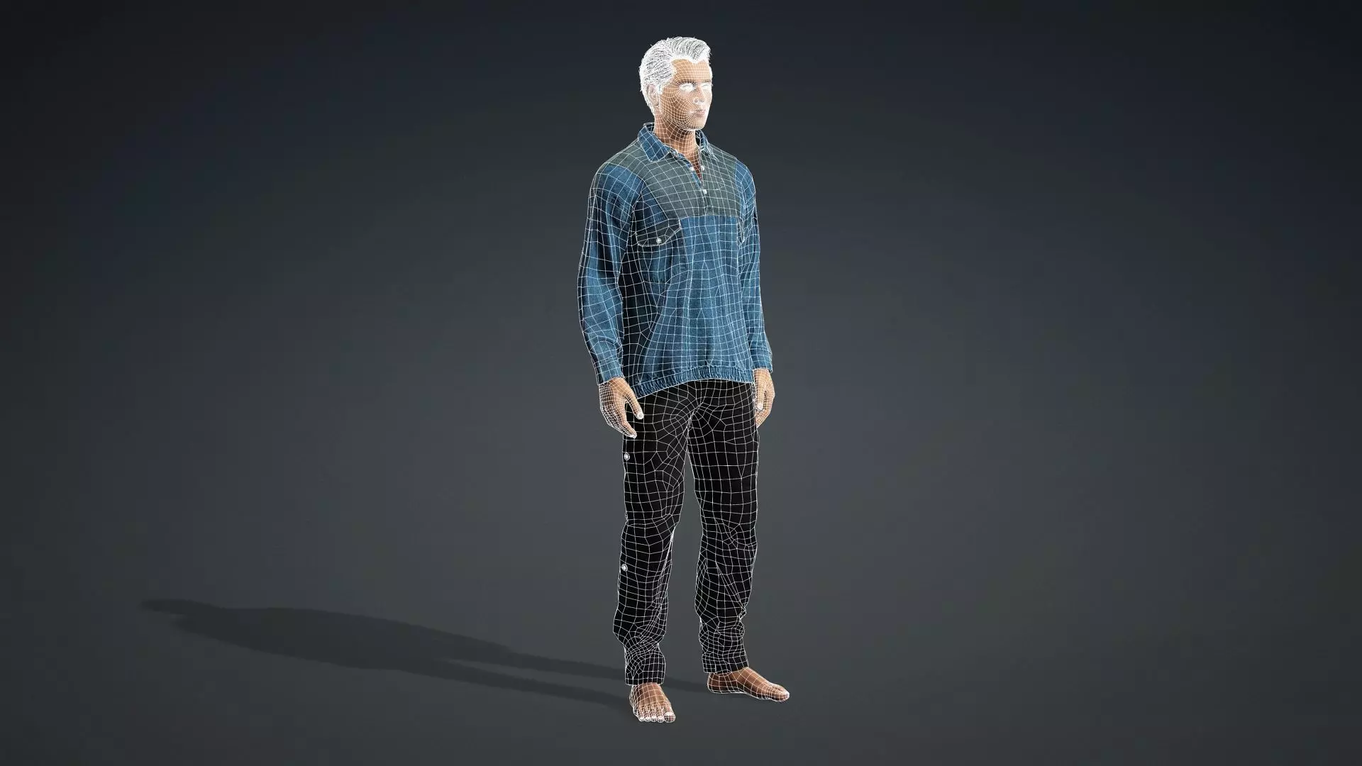 model of a realistic man 3D model_20