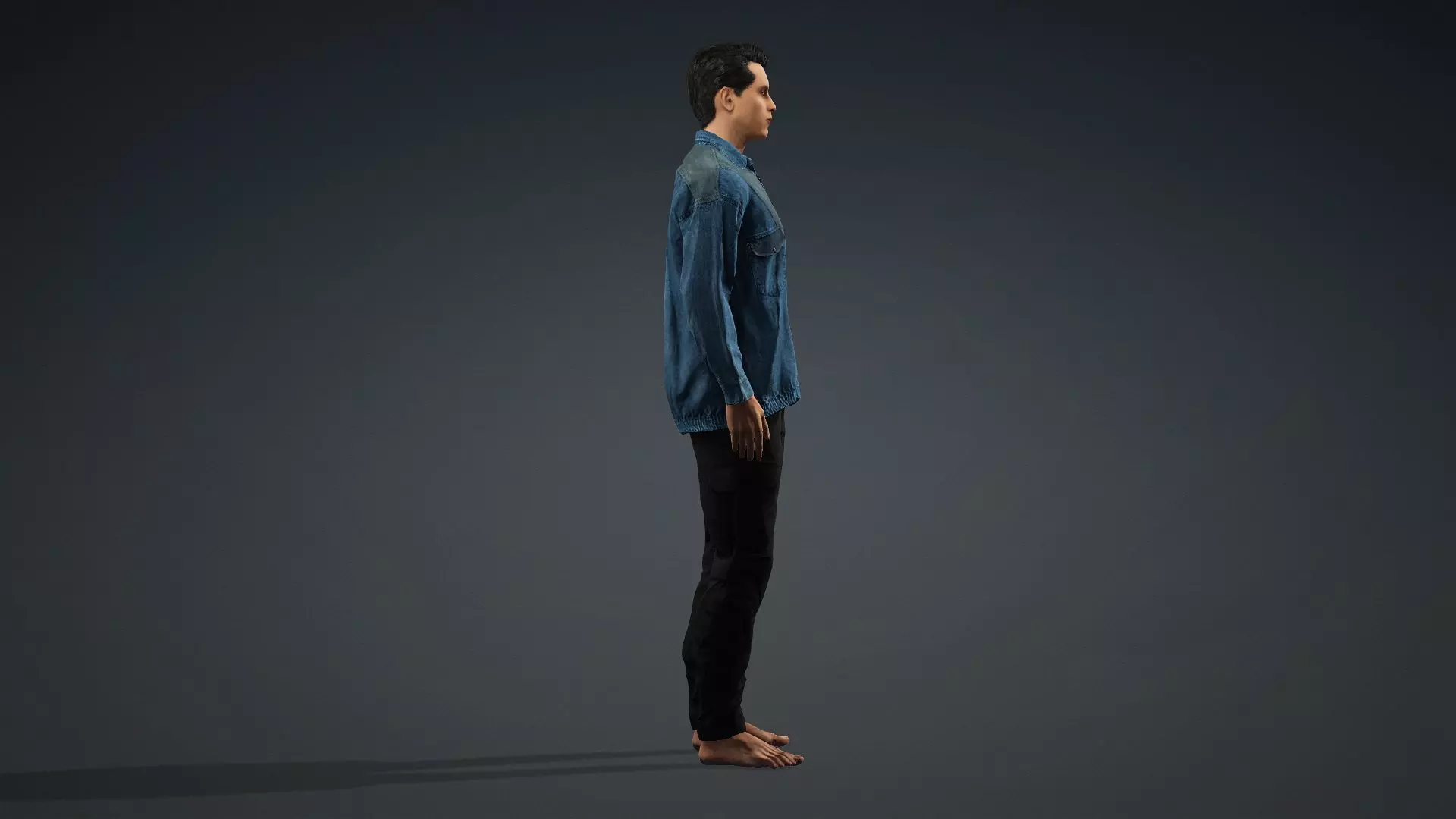 model of a realistic man 3D model_3