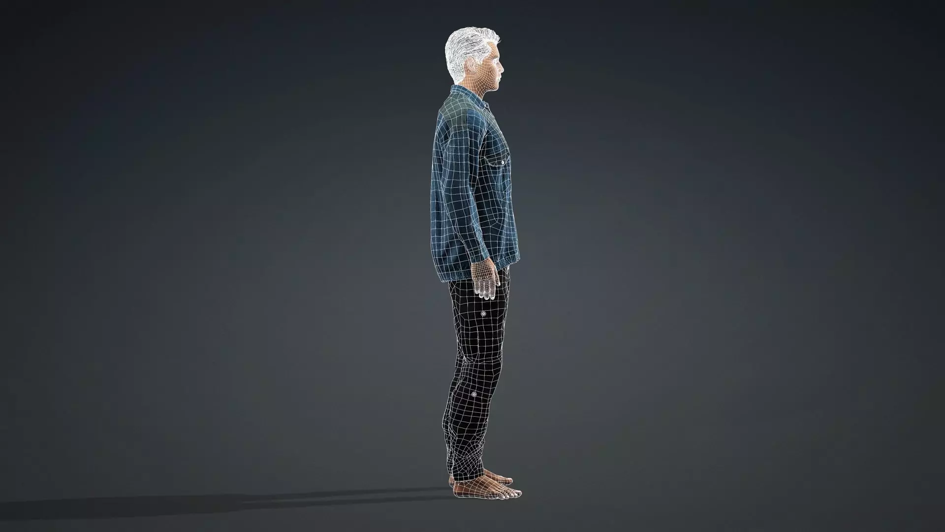 model of a realistic man 3D model_13