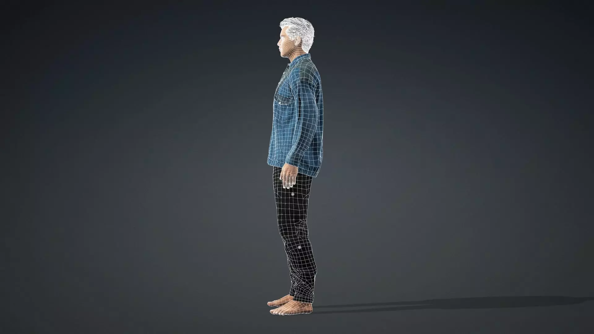 model of a realistic man 3D model_14
