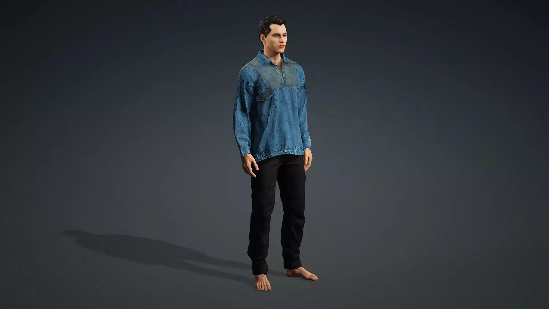 model of a realistic man 3D model_10