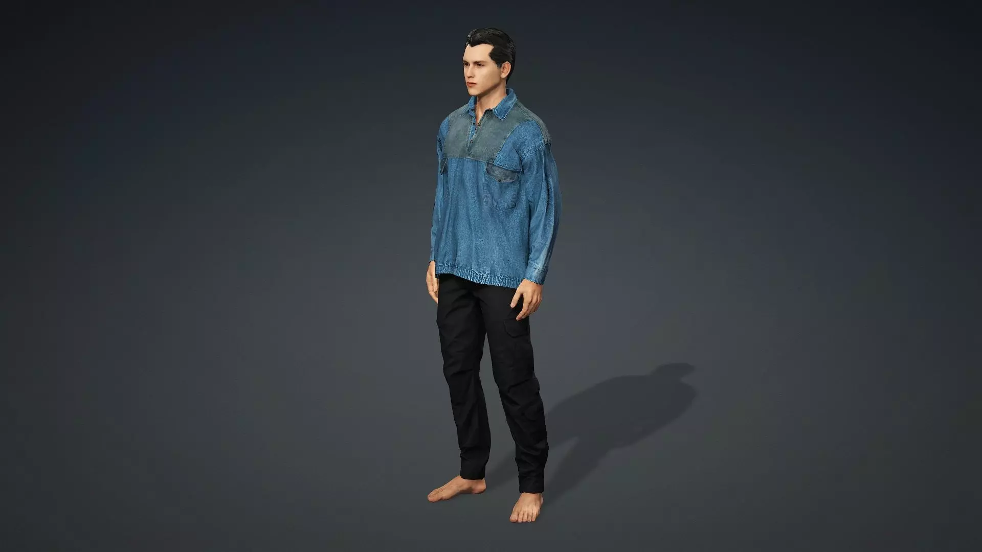 model of a realistic man 3D model_11
