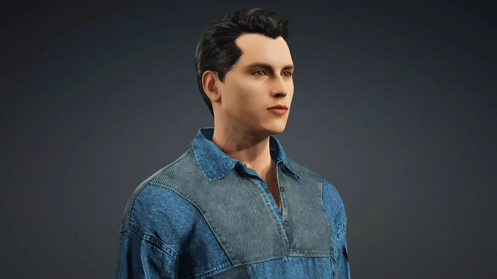 model of a realistic man 3D model_9