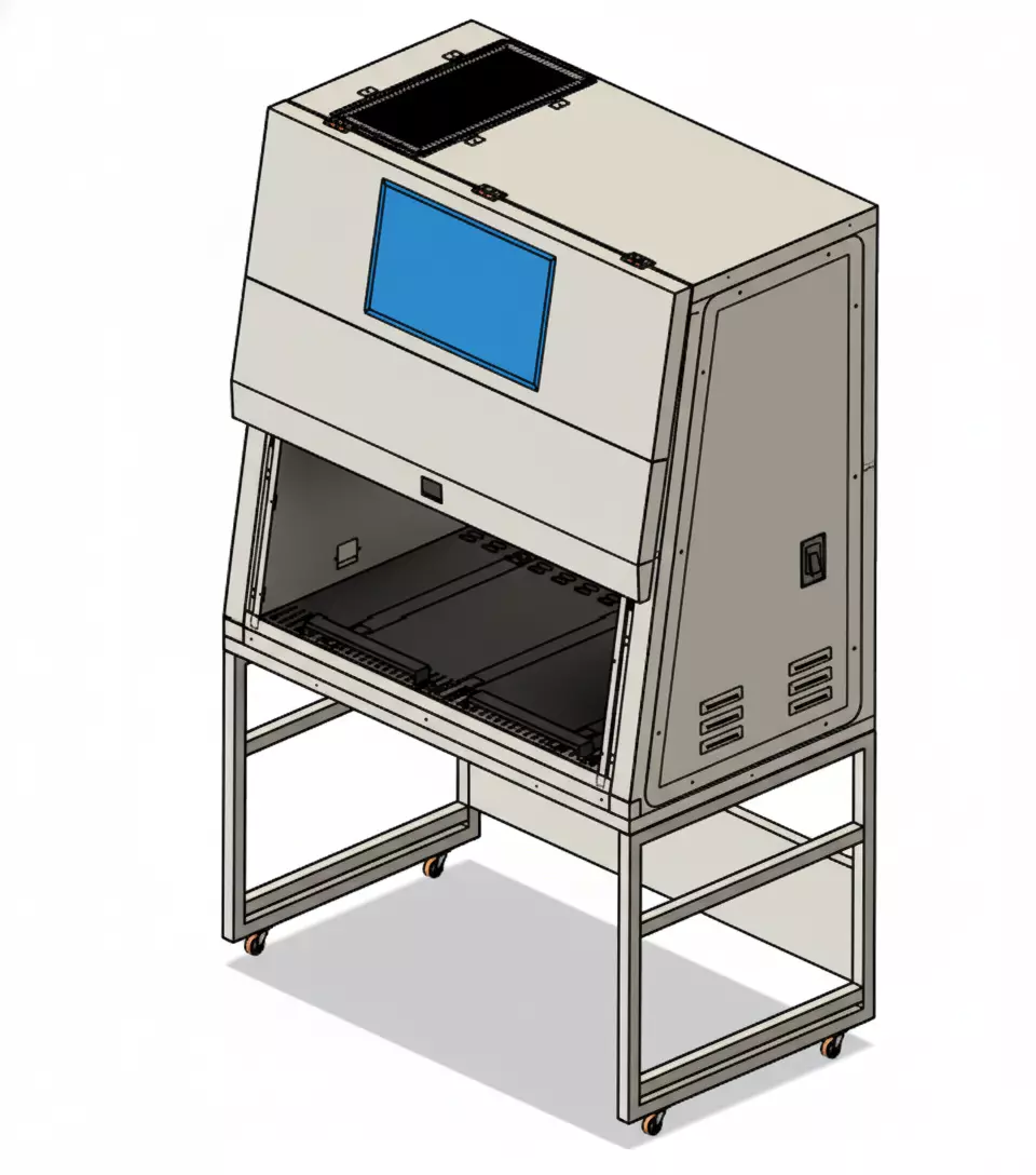 Biosafety Cabinet 4ft Vertical Laminar flow 3D model_0