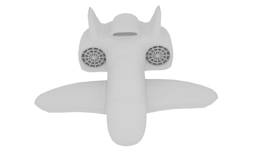 Cp Spaceship Fighter Low-poly 3D model_3