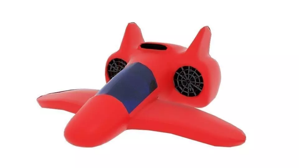 Cp Spaceship Fighter Low-poly 3D model_0