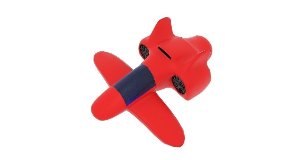 Cp Spaceship Fighter Low-poly 3D model_2