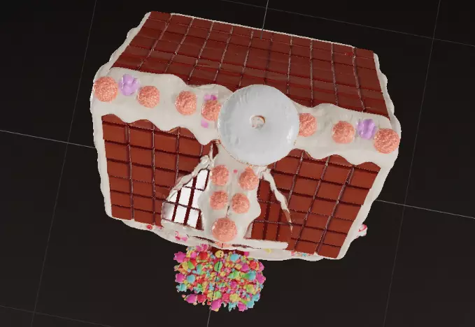 The 3D Gingerbread House Model 3D model_3