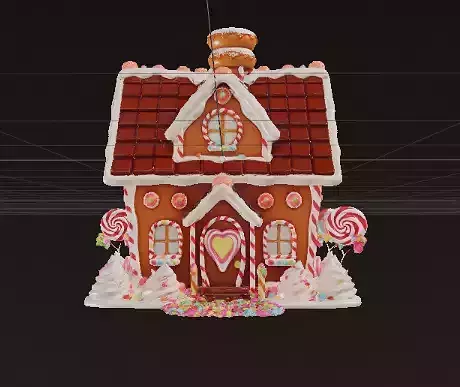 The 3D Gingerbread House Model
